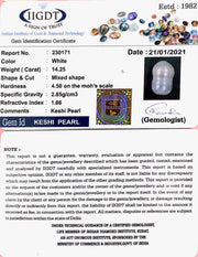 14.25/CT NATURAL KESHI PEARL